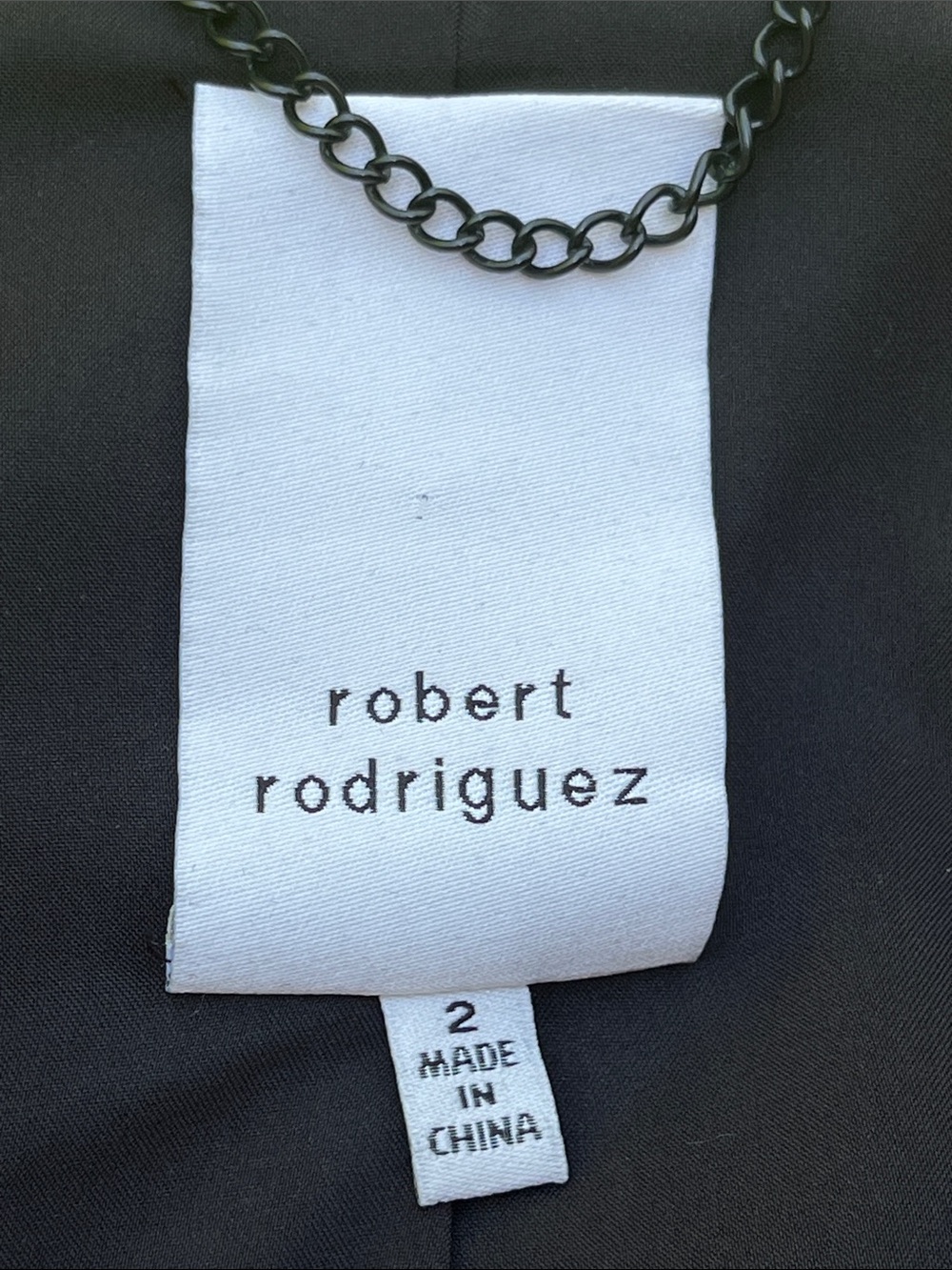 Robert Rodriguez Black Notch Lapel Hi-Lo Blazer - Picture 5 of 6